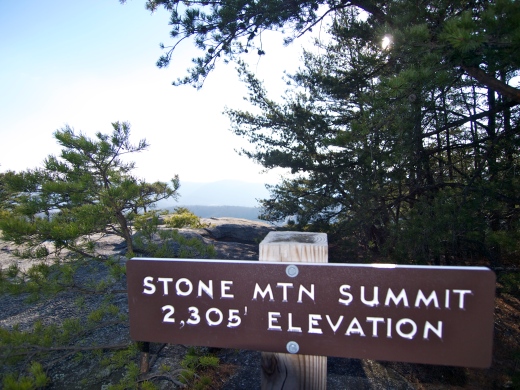 Stone Mountain: 2,305 feet